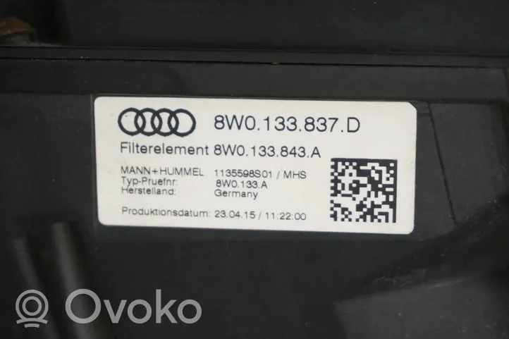 Audi A4 S4 B9 8W Boîtier de filtre à air 8W0133835D