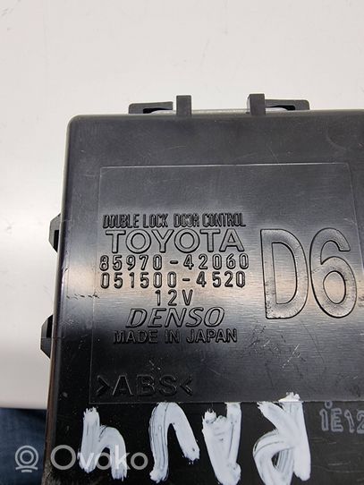 Toyota RAV 4 (XA50) Unité de commande / module de verrouillage centralisé porte 8597042060