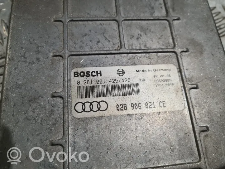 Audi 100 200 5000 C3 Sterownik / Moduł ECU 0281001425