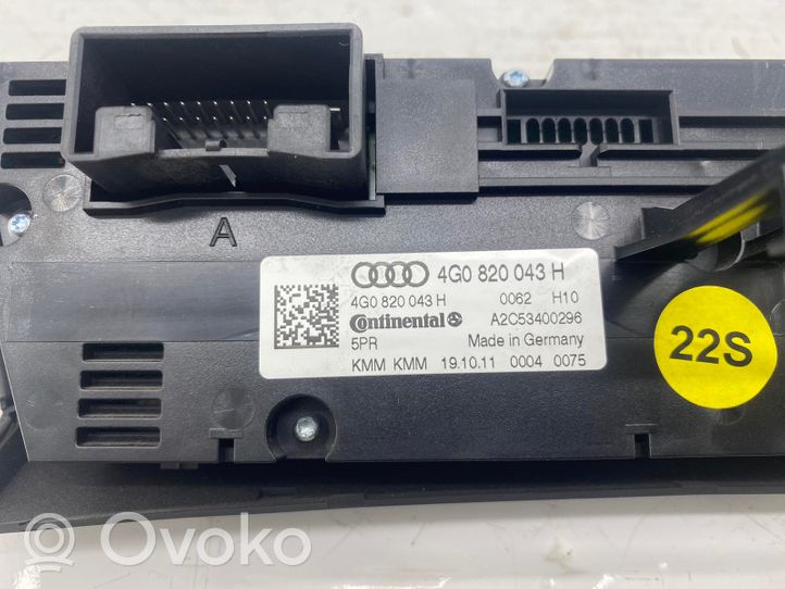 Audi A6 C7 Ilmastoinnin ohjainlaite 4G0820043H