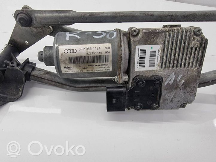 Audi A4 S4 B8 8K Etupyyhkimen vivusto 8K2955119