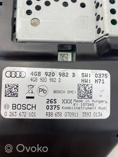 Audi A6 S6 C7 4G Nopeusmittari (mittaristo) 4G8920982D