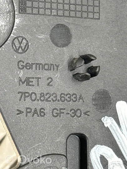 Volkswagen Touareg II Engine bonnet/hood lock release cable 7p6823535