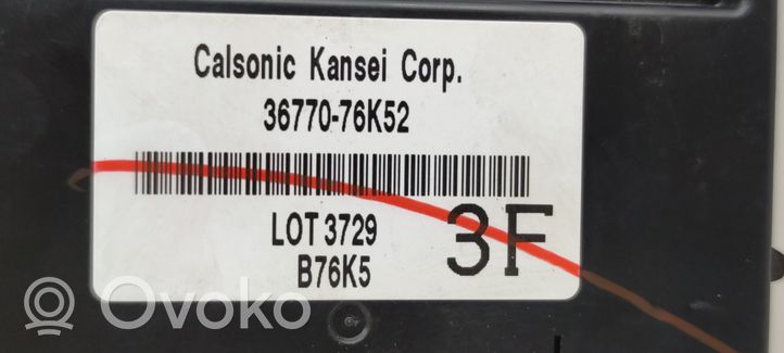 Suzuki Grand Vitara II Korin keskiosan ohjainlaite 3677076K52