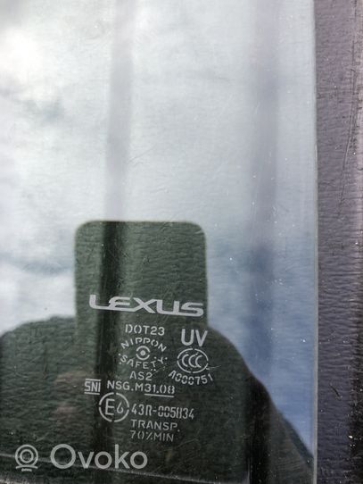 Lexus IS III XE30 aizmugurējo durvju stikls 43R005834