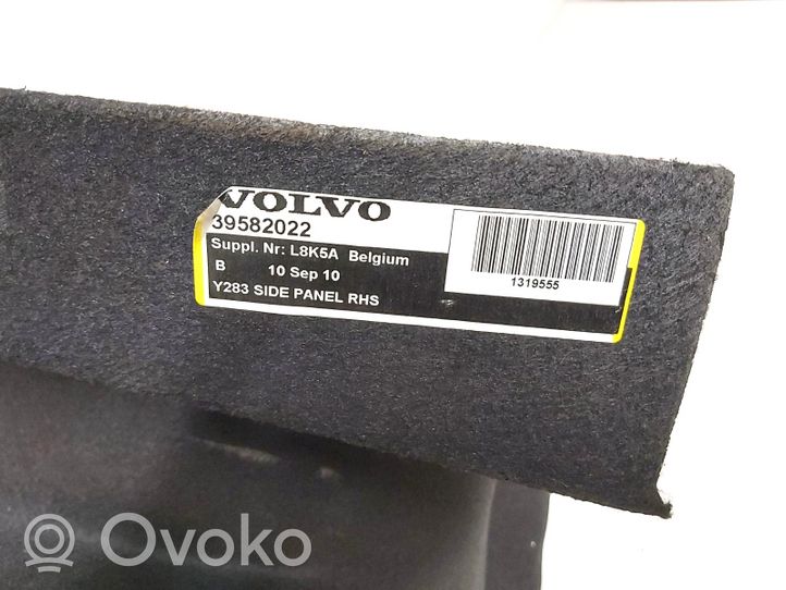 Volvo S60 Dolny panel schowka koła zapasowego 39582022