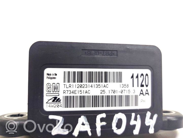 Opel Zafira C ESP acceleration yaw rate sensor 25170107153