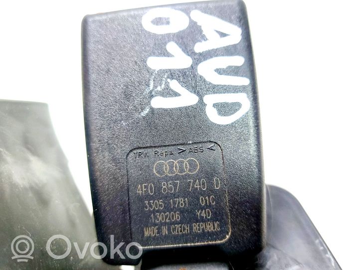 Audi A6 S6 C6 4F Klamra tylnego pasa bezpieczeństwa 4F0857740D