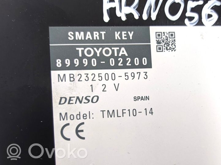 Toyota Auris E180 Centralina/modulo keyless go 8999002200