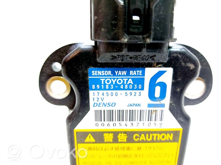 Toyota Auris 150 Sensore di imbardata accelerazione ESP 8918348030