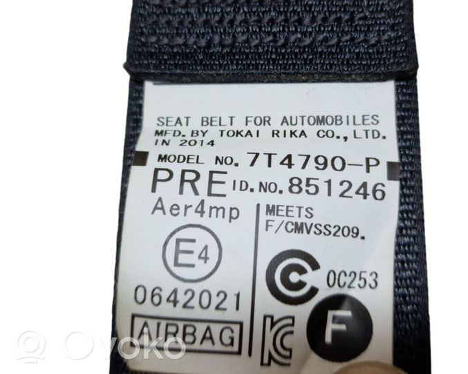 Toyota RAV 4 (XA40) Cintura di sicurezza anteriore N088631
