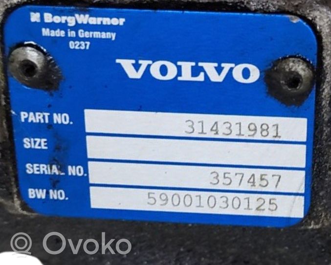 Volvo S90, V90 Turboahtimen ilmanoton letku 31431981