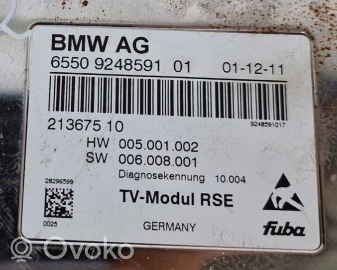 BMW 5 F10 F11 Module de contrôle vidéo 9248591