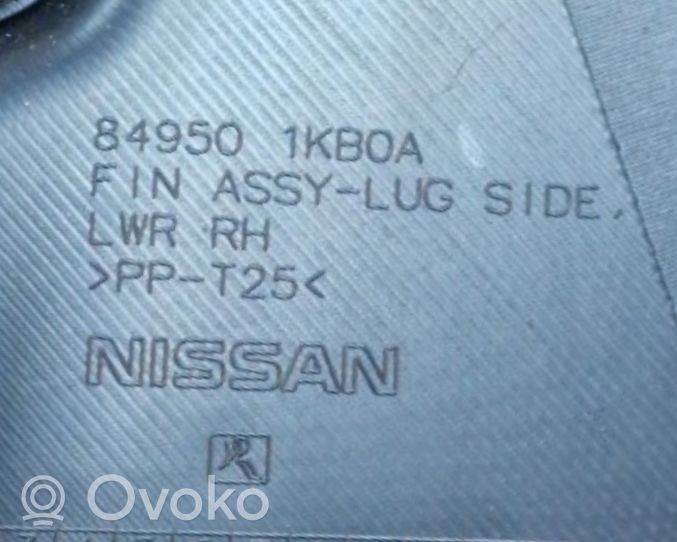 Nissan Juke I F15 seitliche Verkleidung Kofferraum 849501KB0A
