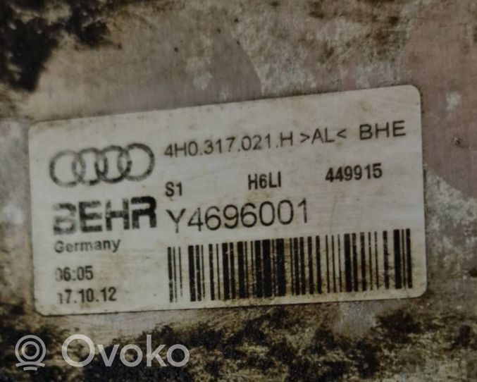 Audi A7 S7 4G Pavarų dėžės tepalo radiatorius 4H0317021H