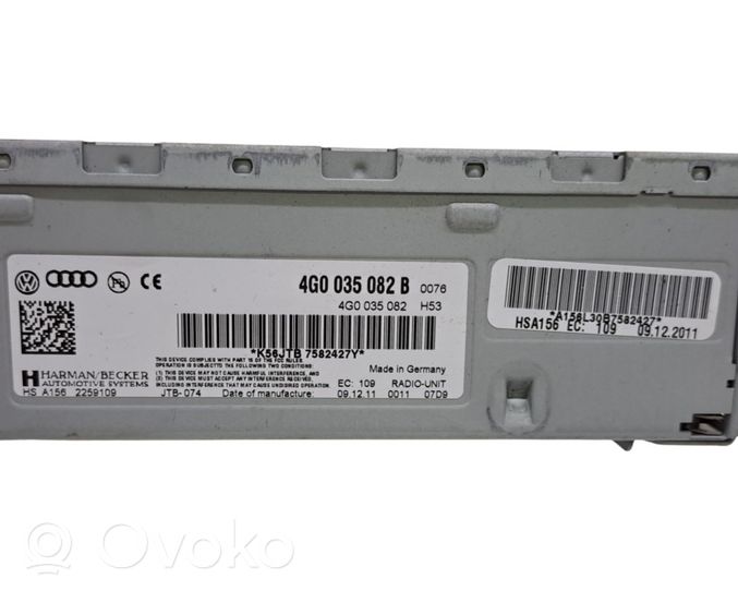 Volkswagen Touareg II Navigācijas (GPS) vadības bloks 4G0035082B