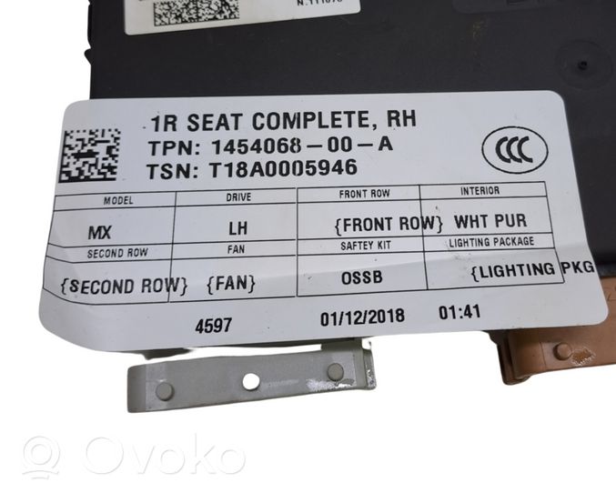 Tesla Model X Unidad de control del asiento 145406800A