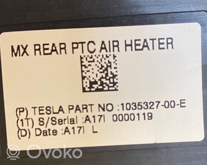 Tesla Model X Sisälämmityksen ilmastoinnin korin kokoonpano 103532700E