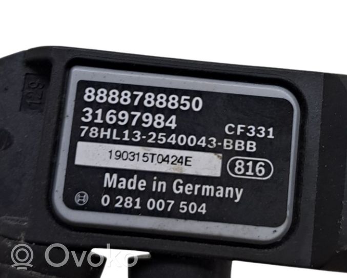 Volvo XC90 Sensor de presión del escape 31697984