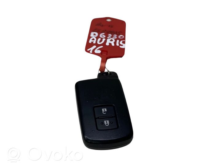 Toyota Auris E180 Užvedimo raktas (raktelis)/ kortelė MR63022011
