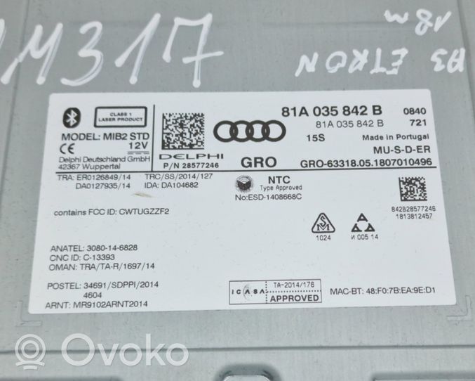 Audi A3 S3 8V Zmieniarka płyt CD/DVD 81A035842B