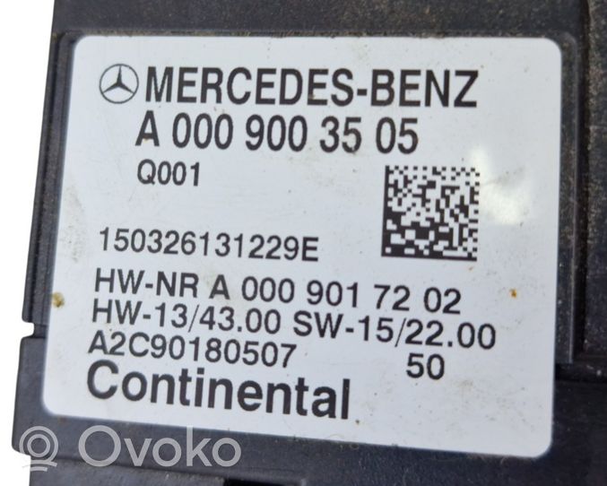 Mercedes-Benz C W205 Centralina/modulo pompa dell’impianto di iniezione A0009003505