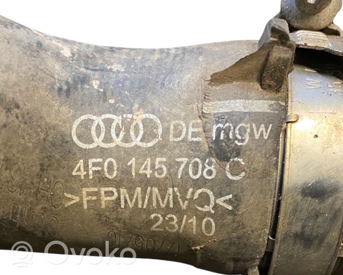 Audi A6 Allroad C6 Tube d'admission de tuyau de refroidisseur intermédiaire 4F0145708C