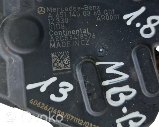 Mercedes-Benz B W246 W242 Клапан EGR A6511400360