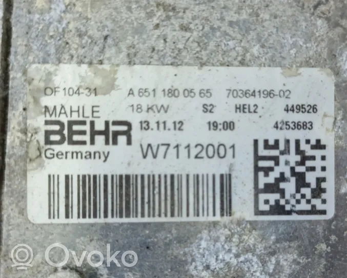 Mercedes-Benz B W246 W242 Halterung Ölfilter / Ölkühler A6511800565