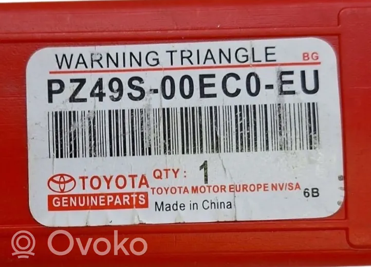 Toyota Prius (XW20) Emergency warning sign PZ49S00EC0