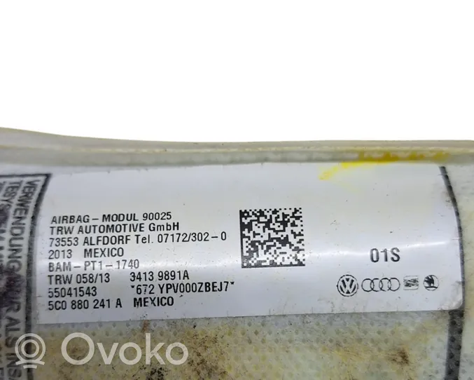 Volkswagen Jetta VI Poduszka powietrzna Airbag fotela 5C0880241A