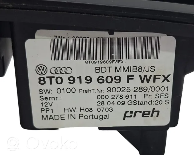 Audi Q5 SQ5 Console centrale, commande de multimédia l'unité principale 8T0919609F