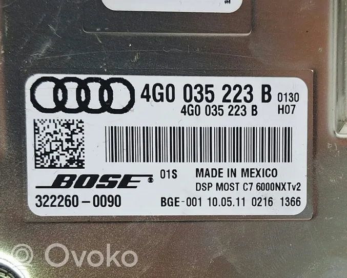 Audi A6 S6 C7 4G Amplificateur de son 4G0035223B