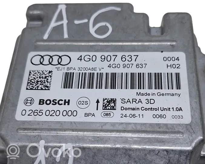 Audi A6 S6 C7 4G Sensore di imbardata accelerazione ESP 4G0907637