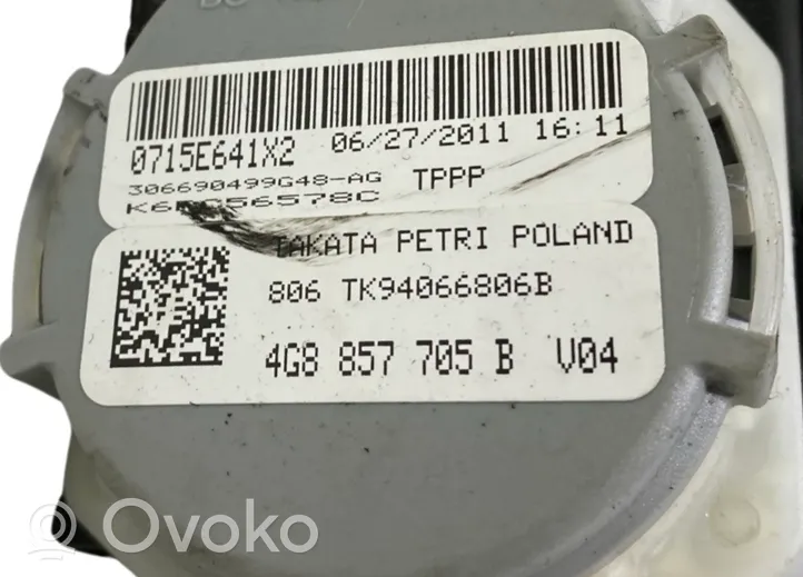 Audi A6 S6 C7 4G Etuistuimen turvavyö 4G8857705B