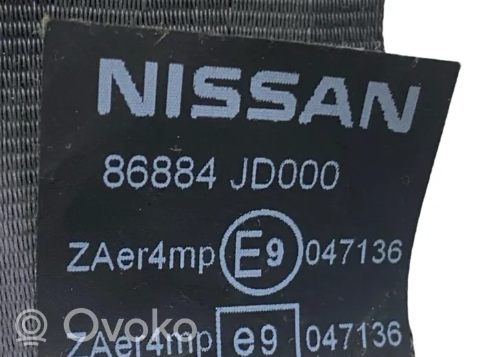 Nissan Qashqai Etuistuimen turvavyö 86884JD000