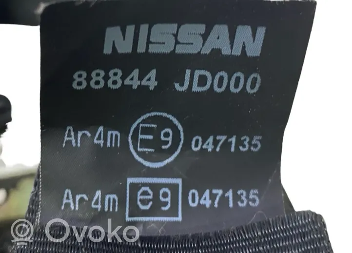 Nissan Qashqai Pas bezpieczeństwa fotela tylnego 88844JD000