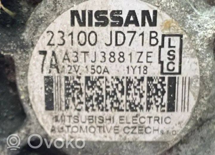 Nissan Qashqai Generatore/alternatore 23100JD71B