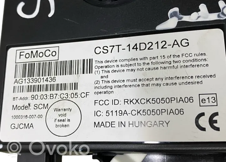 Ford S-MAX Moduł / Sterownik Bluetooth AG133901436