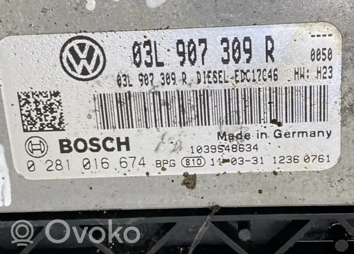Volkswagen Tiguan Variklio valdymo blokas 03L907309R