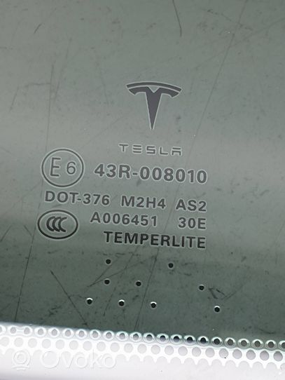 Tesla Model S Szyba karoseryjna drzwi tylnych 43R008010