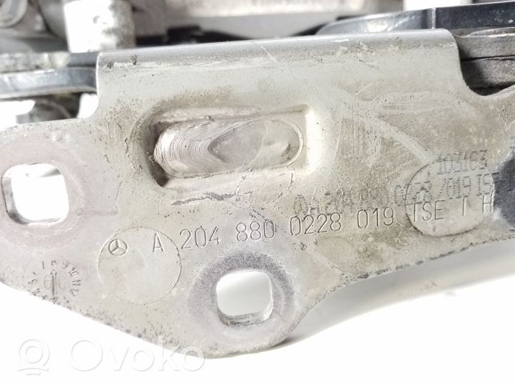 Mercedes-Benz E C207 W207 Cerniere del vano motore/cofano A2048800228