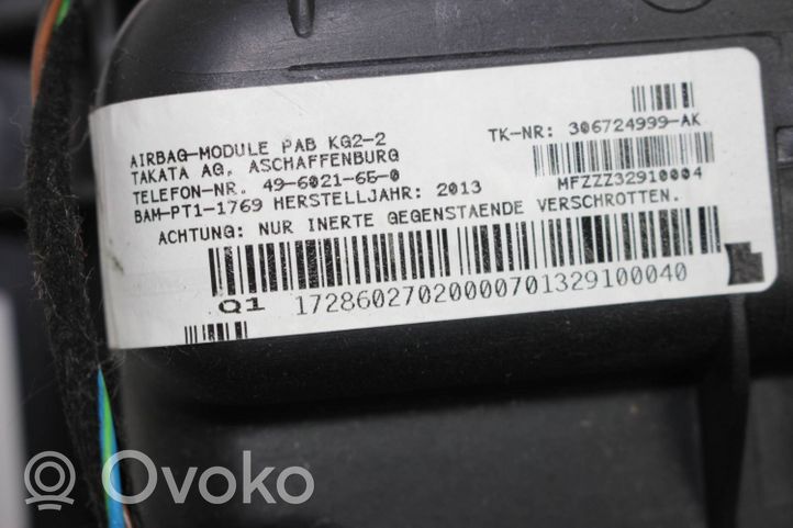 Mercedes-Benz SLK R172 Poduszka powietrzna Airbag pasażera A1728602702