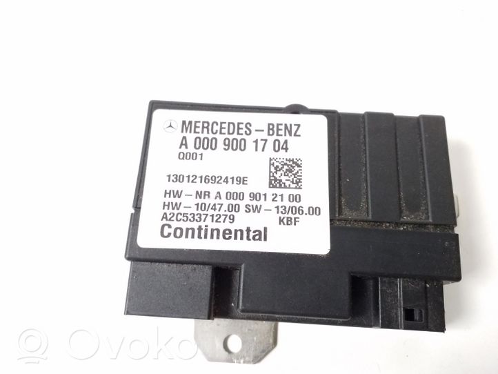 Mercedes-Benz E C207 W207 Polttoaineen ruiskutuspumpun ohjainlaite/moduuli A0009001704