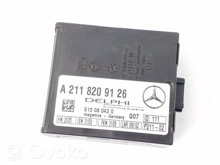 Mercedes-Benz SL R230 Hälytyksen ohjainlaite/moduuli A2118209126