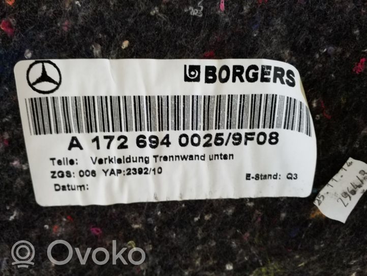 Mercedes-Benz SLK R172 Boczek / Tapicerka boczna bagażnika A1726940025