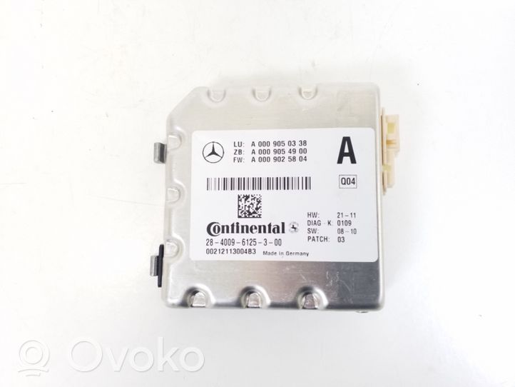 Mercedes-Benz S W221 Telecamera per parabrezza A0009050338