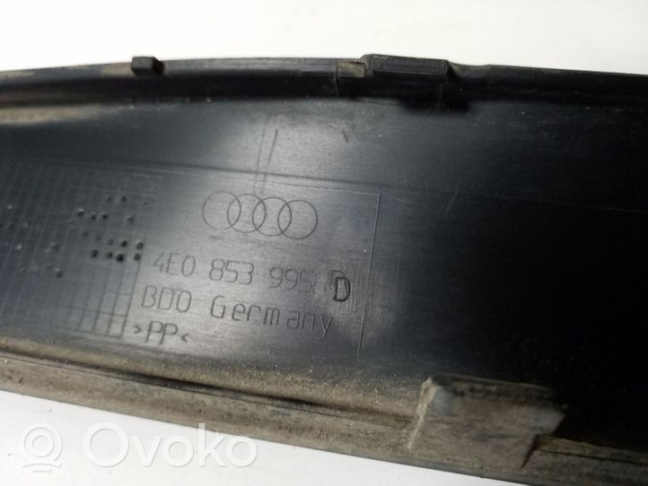 Audi A8 S8 D3 4E Copertura del rivestimento del sottoporta posteriore 4E0853995D