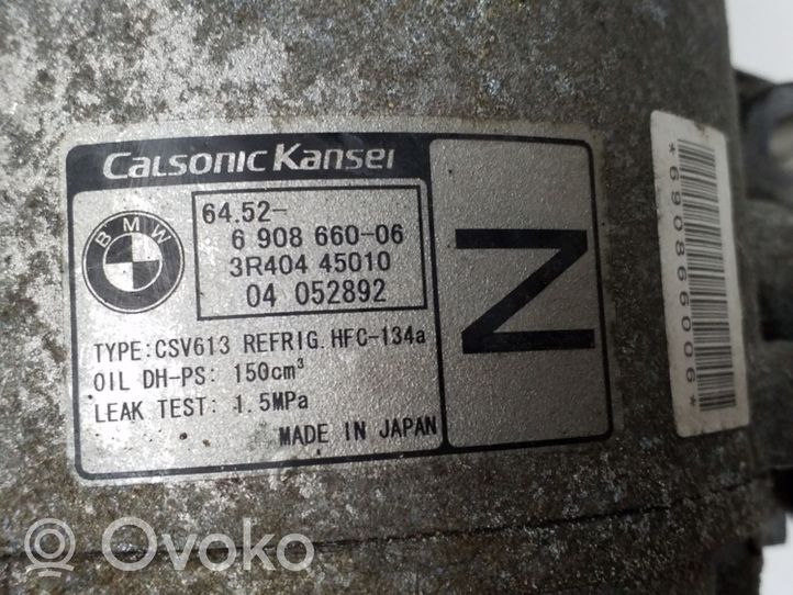 BMW Z4 E85 E86 Ilmastointilaitteen kompressorin pumppu (A/C) 6908660