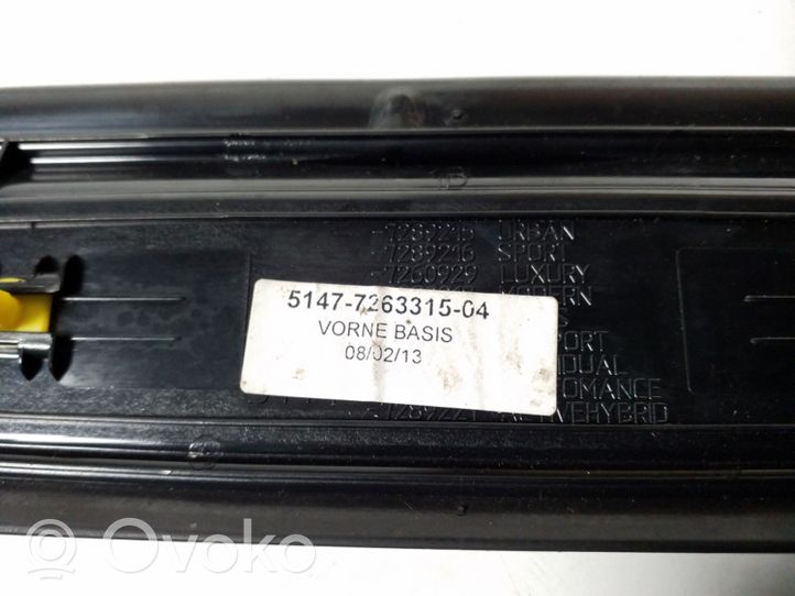 BMW 1 F20 F21 Etuoven kynnyksen suojalista 7263315